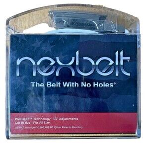 NEXBELT The Belt With No Holes Men's Cut To Size White Golf Samuel Adams Buckle